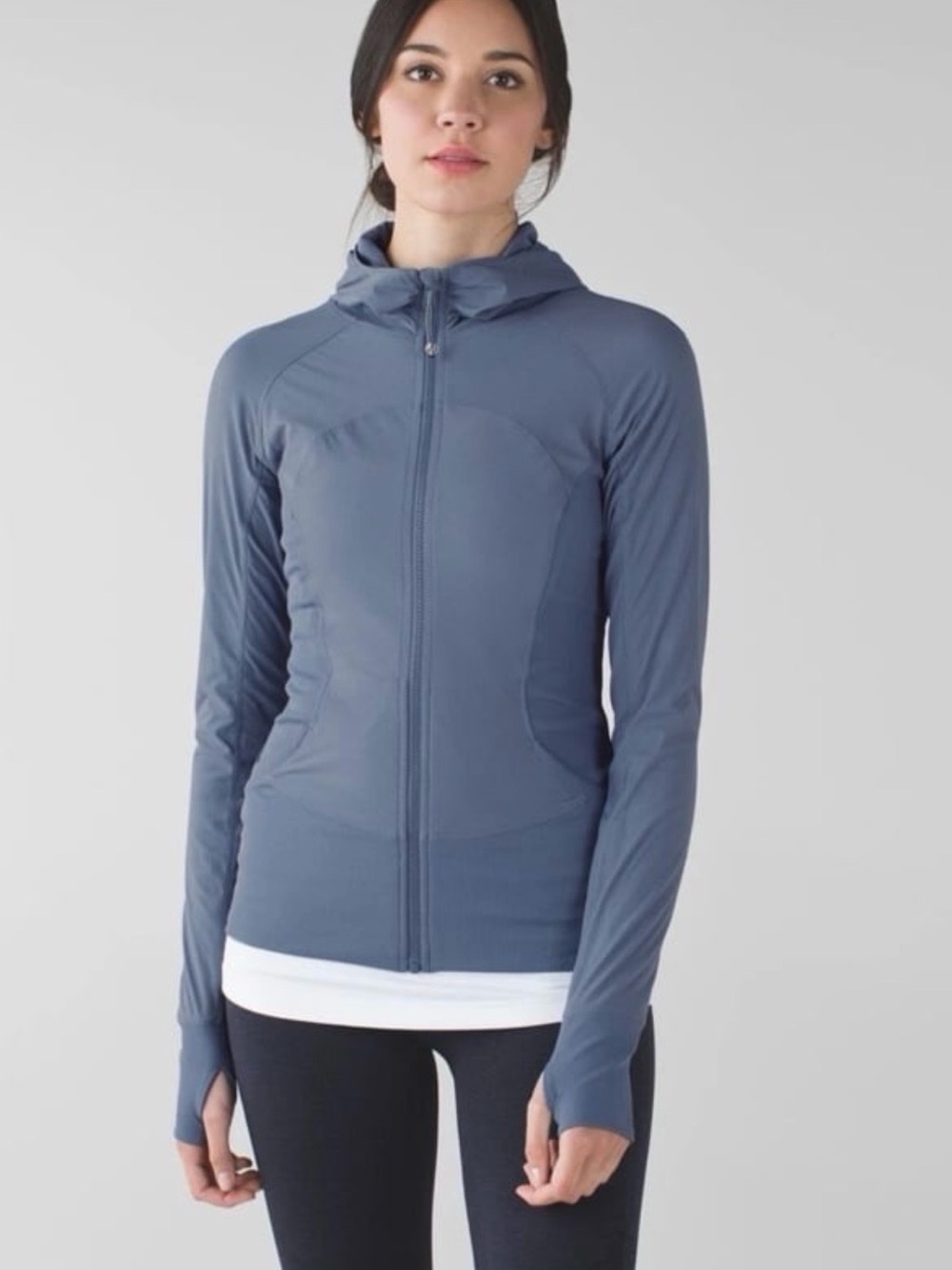 Lululemon Women's In Flux Hooded performance Jacket Reversible Blue Size 6